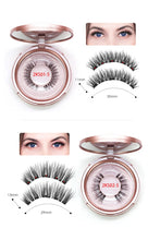 Load image into Gallery viewer, Magnetic Eyelashes Set 2 Pairs False Eyelashes Magnetic Eyeliner Eyelash Tweezer 5 Magnets Natural Long Makeup Tool Kit with Box