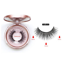 Load image into Gallery viewer, Magnetic Eyelashes Set 2 Pairs False Eyelashes Magnetic Eyeliner Eyelash Tweezer 5 Magnets Natural Long Makeup Tool Kit with Box