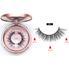 Load image into Gallery viewer, Magnetic Eyelashes Set 2 Pairs False Eyelashes Magnetic Eyeliner Eyelash Tweezer 5 Magnets Natural Long Makeup Tool Kit with Box